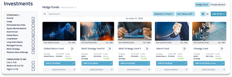 Strategic and/or Thematic Portfolio Construction