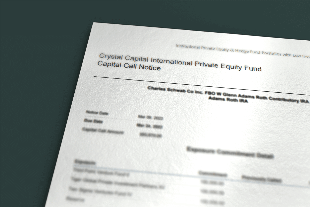 Capital Call: Capital Call Notice