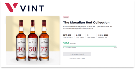 Luxury Collectibles: Vint - Macallen Red Collection