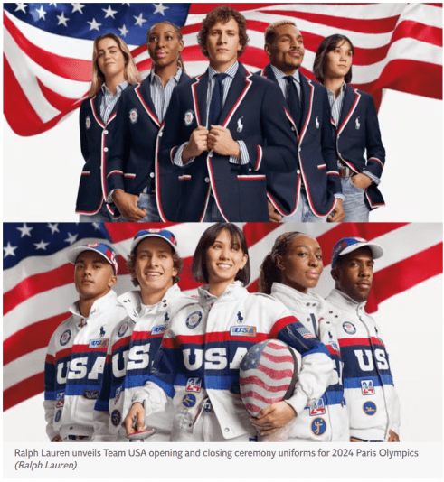 The Growth of Women’s Pro Sports : Sponsorships and Societal Impact: ex. Ralph Lauren unveils Team USA opening and closing ceremony uniforms for 2024 Paris Olympics