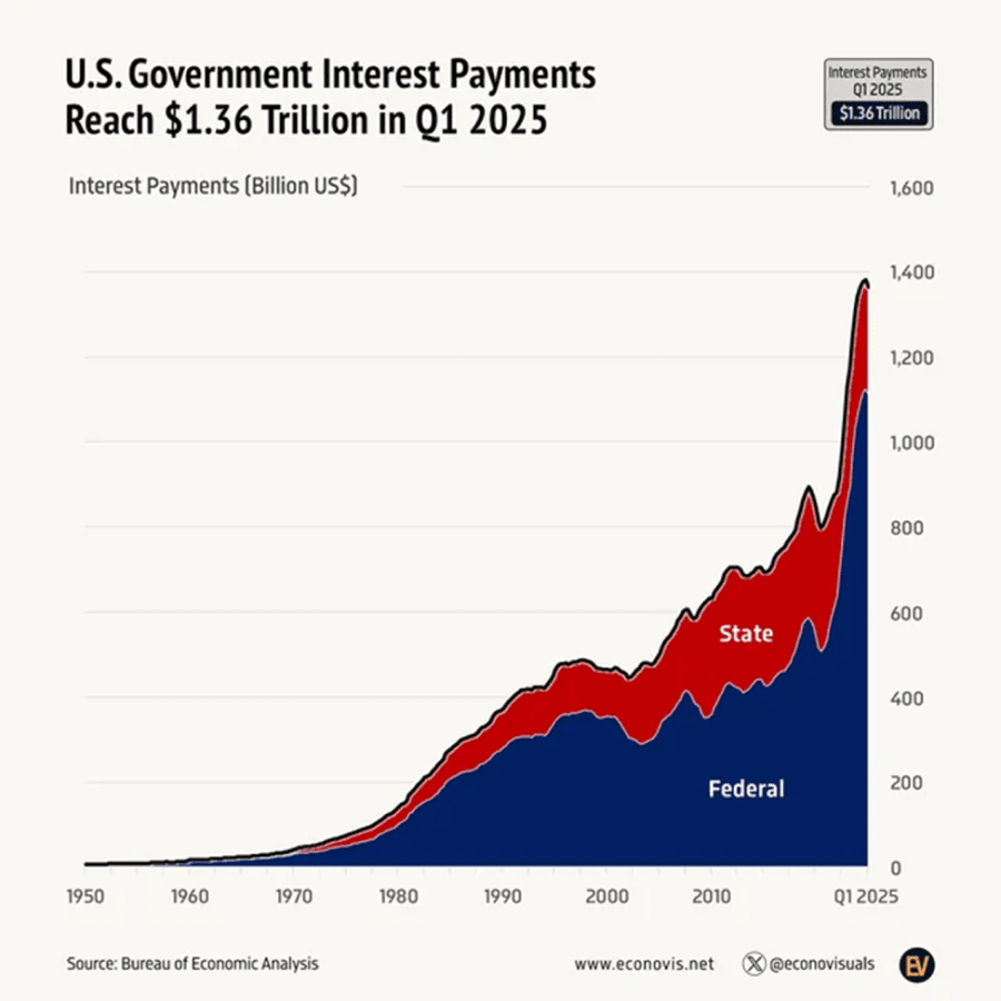 US Debt Its Bad But Weve Got Options: Chart: US Government Interest Payments